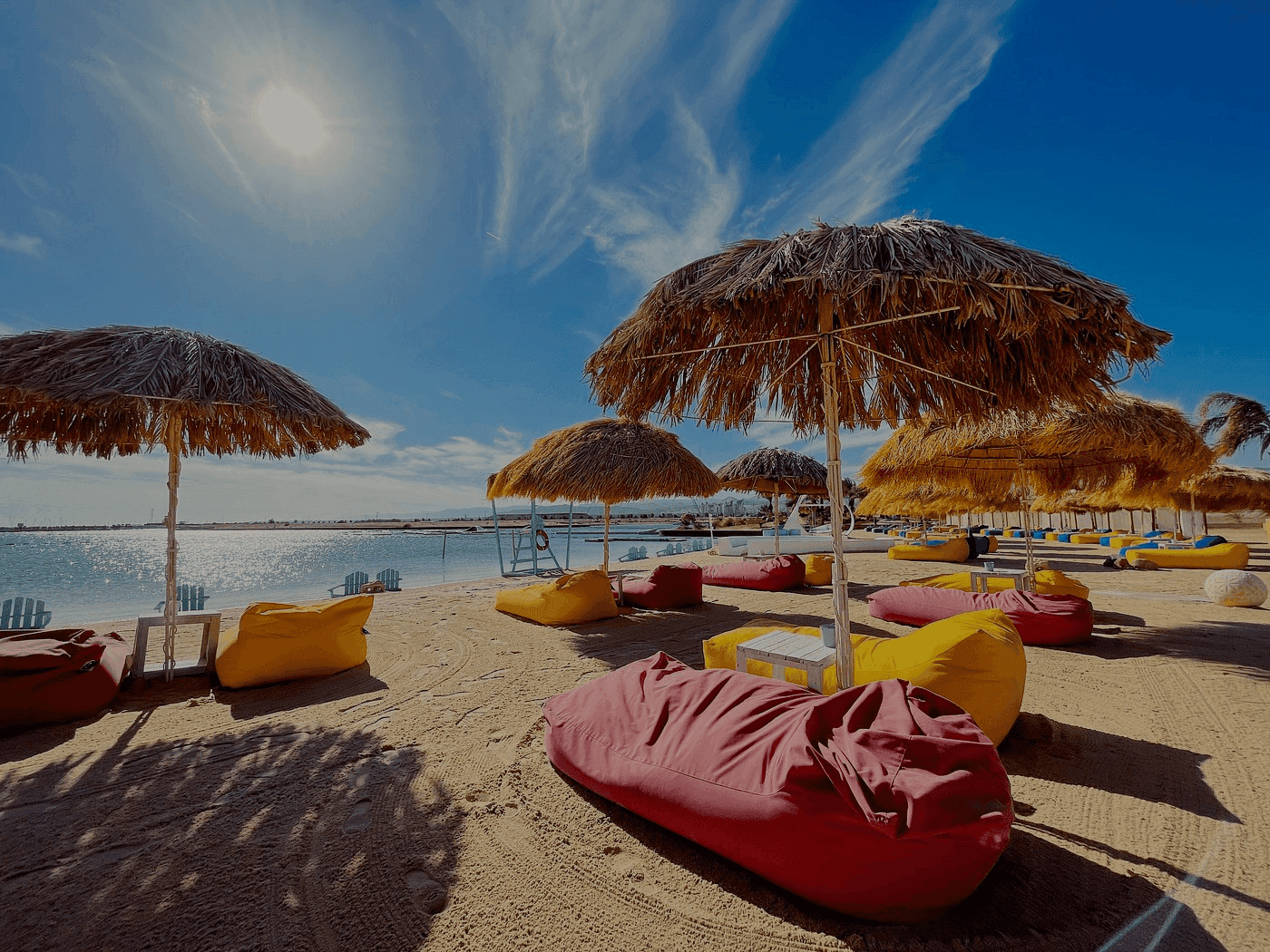 Historic columns in Jordan